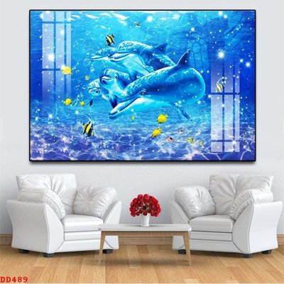 File tranh gốc PSD File gốc đại đương biển DD489 còn nguyên layer