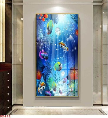 File gốc File gốc đại đương biển DD492 (in lụa) trang trí tường