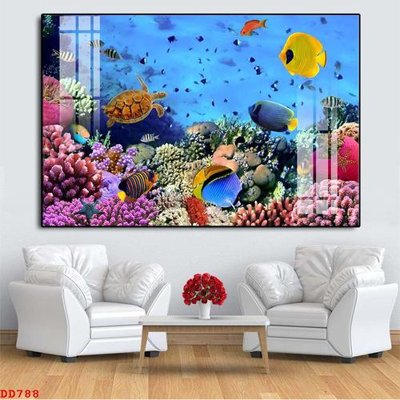 File tranh in trần 3D File gốc đại đương biển DD788 (ảnh gốc)