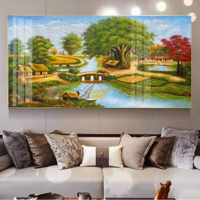 File gốc File tranh đồng quê DQ1003 (cho in 3D) độc đáo