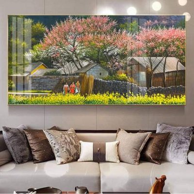 Tải file File tranh đồng quê DQ1005 (PSD) cho in ấn quảng cáo