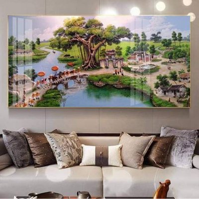 File gốc File tranh đồng quê DQ1031 (phong cách) châu Âu