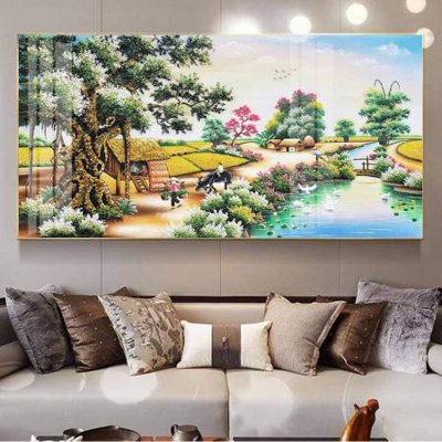 Tải file File tranh đồng quê DQ1034 (ảnh gốc) độ phân giải 300dpi