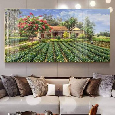 File tranh File tranh đồng quê DQ1055 (gốc) chủ đề con người