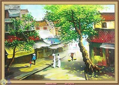 File in trần File tranh đồng quê DQ114 (bản gốc) 5D