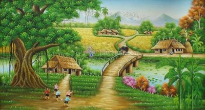 Tải file gốc File tranh đồng quê DQ134 (bản PSD) chỉnh sửa được