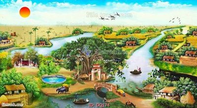 File gốc File tranh đồng quê DQ174 (PNG) trong suốt (transparent)