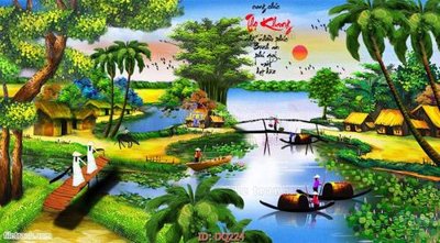 Tải file File tranh đồng quê DQ224 (gốc) in nhanh