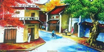 Tải file File tranh đồng quê DQ283 (gốc) để in ấn ngay
