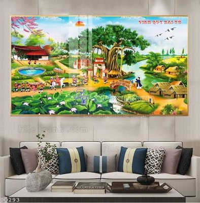 File tranh File tranh đồng quê DQ293 (ảnh gốc) sắc nét hoàn hảo