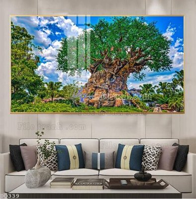 File gốc File tranh đồng quê DQ339 (in 3D) nghệ thuật