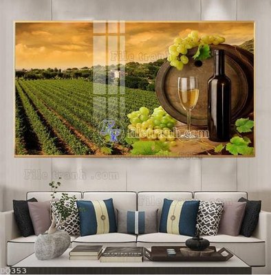 Tải file File tranh đồng quê DQ353 (gốc) làm tranh treo tường