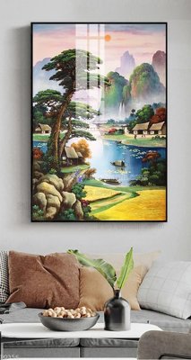 File gốc File tranh đồng quê DQ356 (AI/EPS) cho in ấn