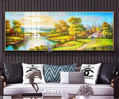 File ảnh File tranh đồng quê DQ439 (gốc) dùng in Pano