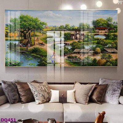 Mua file gốc File tranh đồng quê DQ451 (in ấn) tại Filetranh.com