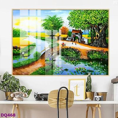 File in ấn File tranh đồng quê DQ468 chuyên nghiệp