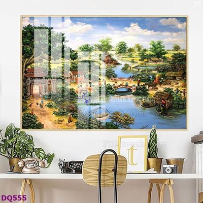 File tranh File tranh đồng quê DQ555 (ảnh gốc) sắc nét hoàn hảo