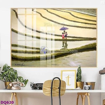 Tải về file gốc File tranh đồng quê DQ620 (chuẩn in ấn)