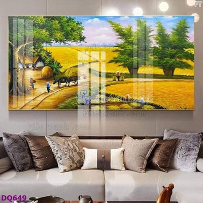 File in ấn cao cấp File tranh đồng quê DQ649 (file gốc)