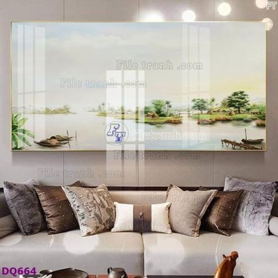 File tranh trang trí File tranh đồng quê DQ664 (tải file gốc)