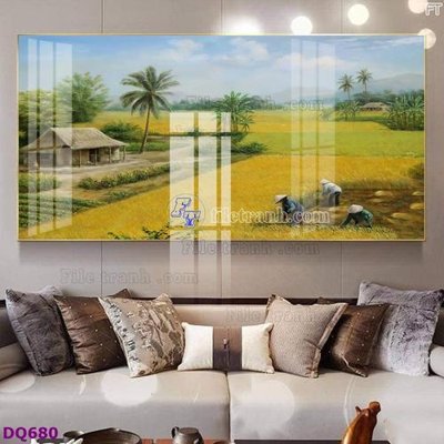 Tải file gốc File tranh đồng quê DQ680 (bản PSD) gốc