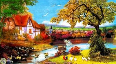 Mua file gốc File tranh đồng quê DQ69 (PSD) tại Filetranh.com