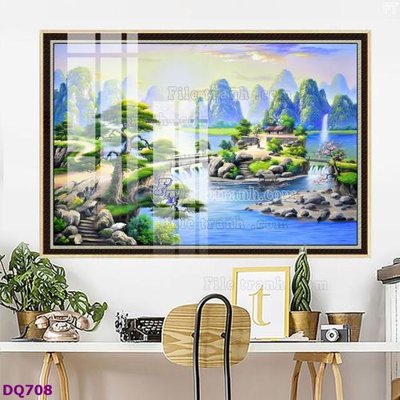File gốc File tranh đồng quê DQ708 (cho in ấn) từ Filetranh.com