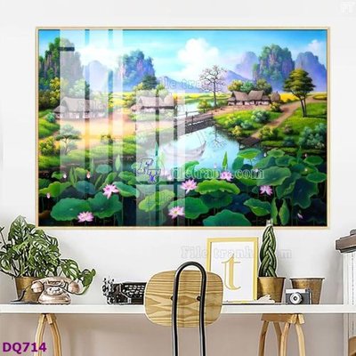 File gốc File tranh đồng quê DQ714 (Filetranh.com) File tranh đồng quê DQ714