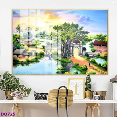 Tải file File tranh đồng quê DQ725 (gốc) chủ đề tâm linh