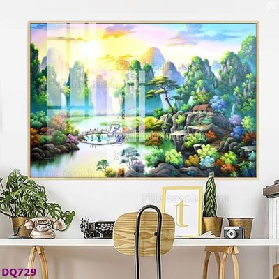 File PSD File tranh đồng quê DQ729 (nguyên gốc) chất lượng cao