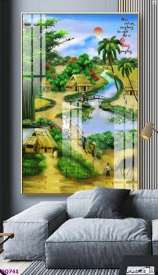 File in ấn File tranh đồng quê DQ741 chuyên nghiệp