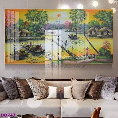 File gốc File tranh đồng quê DQ747 (PNG) trong suốt (transparent)