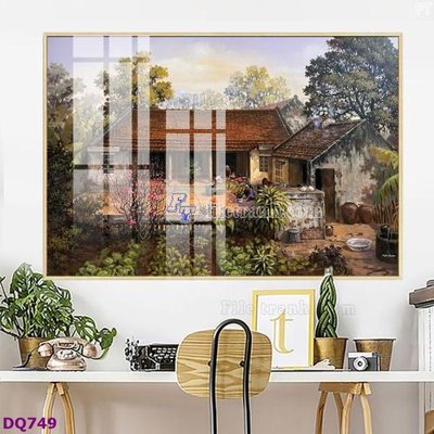 File gốc File tranh đồng quê DQ749 (cho in 3D) độc đáo