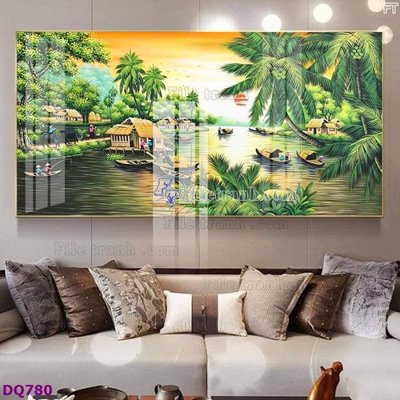 File tranh gốc File tranh đồng quê DQ780 (bản đẹp) độc quyền