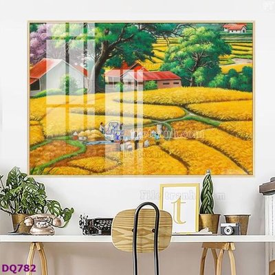 Tải file File tranh đồng quê DQ782 (ảnh gốc) file TIFF