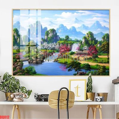 File ảnh File tranh đồng quê DQ812 (gốc) in standee