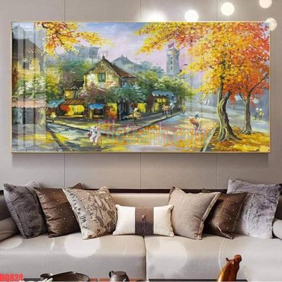 File PSD File tranh đồng quê DQ824 (gốc) tách lớp chi tiết