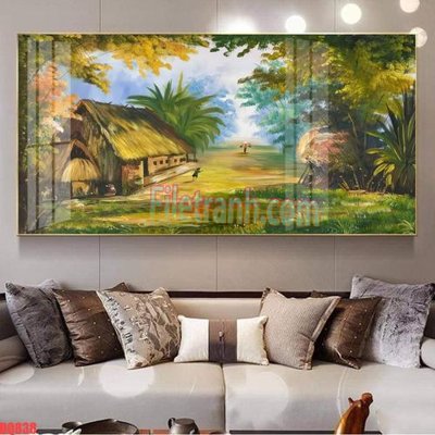 File ảnh File tranh đồng quê DQ838 (gốc) dùng in Pano
