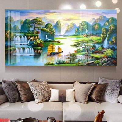 File tranh PSD File tranh đồng quê DQ851 chất lượng cao