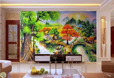 Tải file File tranh đồng quê DQ96 (gốc) để in ấn ngay