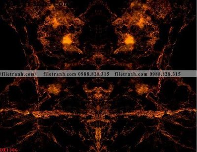 File tranh File vân đá đá cẩm thạch đối xứng DX1386 (gốc) in film