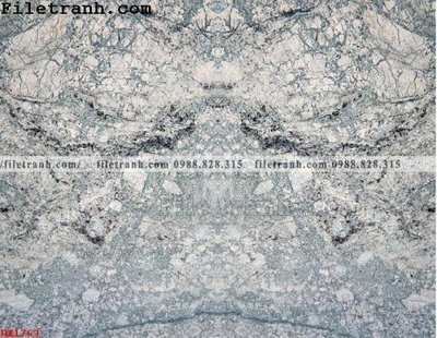 File tranh File vân đá đá cẩm thạch đối xứng DX1763 (gốc) in trên kính