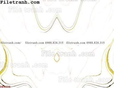 File tranh File vân đá đá cẩm thạch đối xứng DX1790 (gốc) in trên kính