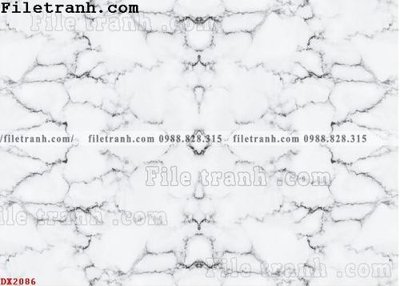 File in lụa File vân đá đá cẩm thạch đối xứng DX2086 (hoa văn) File vân đá đá cẩm thạch đối xứng DX2086
