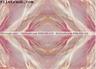 File gốc File vân đá đá cẩm thạch đối xứng DX2640 (in lụa) hoa văn cổ điển