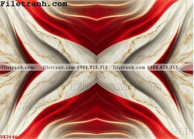 File tranh File vân đá đá cẩm thạch đối xứng DX2646 (bản gốc) in lụa 3D