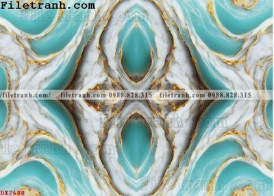 Ảnh gốc file in lụa File vân đá đá cẩm thạch đối xứng DX2680 chi tiết