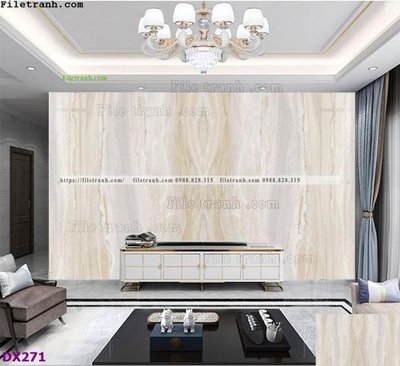 File tranh File vân đá đối xứng DX271 (ảnh gốc) in trần 3D