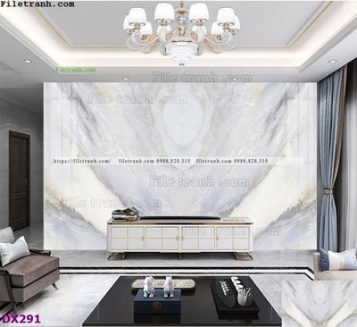 File tranh File vân đá đối xứng DX291 (bản gốc) in canvas