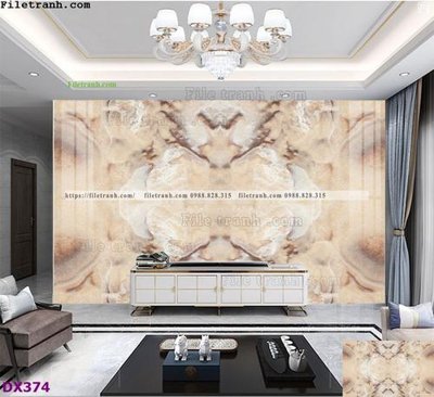 File ảnh File vân đá đối xứng DX374 (gốc) in biển hiệu